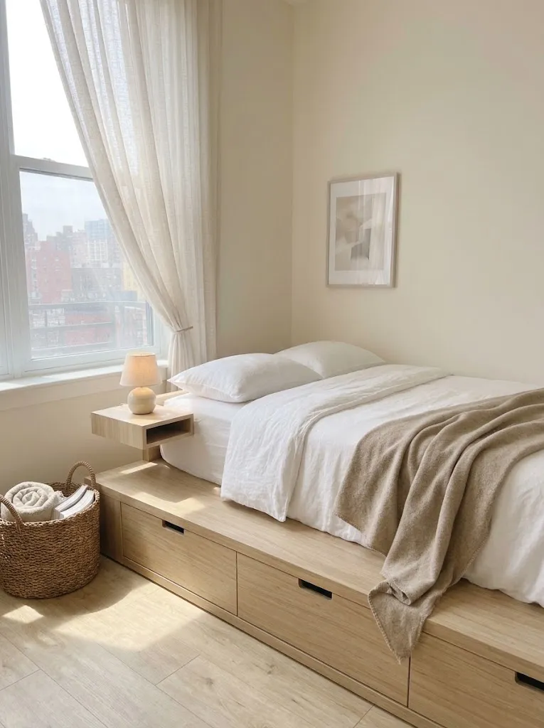 Floating Nightstand Layout
