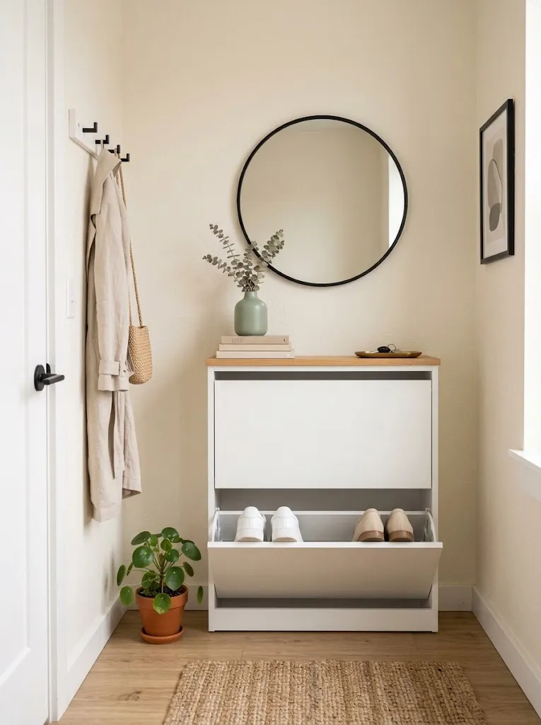 Slim Entryway Shoe Cabinets