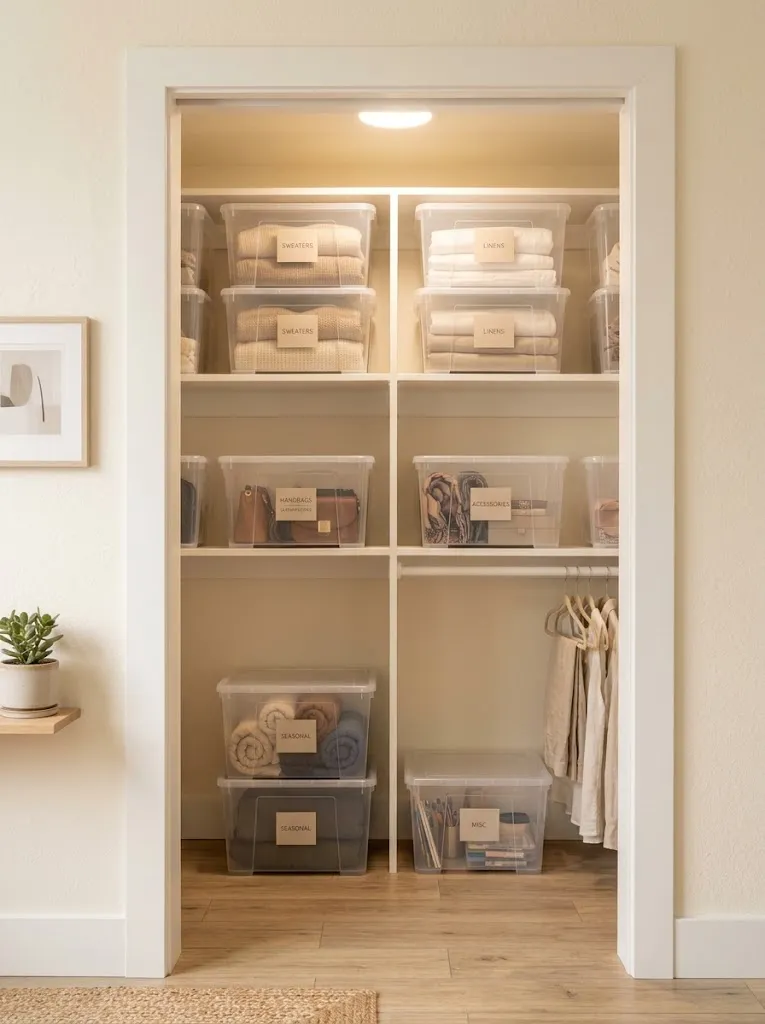 Stackable Clear Storage Boxes